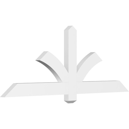 Ekena Millwork Redmond Architectural Grade PVC Gable Bracket, 60"W x 22 1/2"H x 2"D x 4"F, 9/12 Pitch GBP060X23X0204RED00